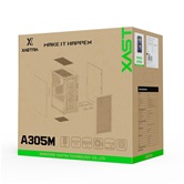 Корпус XASTRA  A305M 3FRGB Black mATX/Mesh/ tempered glass / 2x140mm + 1x120mm FRGB fans/ A305M-2FC14F-1FC12F