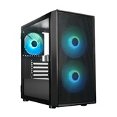 Корпус XASTRA  A305M 3ARGB Black mATX/Mesh/ tempered glass / 2x140mm + 1x120mm ARGB PWM fans/ Door/  A305M-2FC14A-1FC12A-D