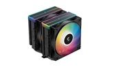 Кулер DEEPCOOL AG620 BK ARGB V2 LGA20XX/1700/1200/115X/AM5/AM4 (9шт/кор, TDP 260W, PWM, ARGB DUAL Fan 120mm, 6 тепл. трубок, Copper Base, черный) RET