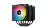 Кулер DEEPCOOL AG620 BK ARGB V2 LGA20XX/1700/1200/115X/AM5/AM4 (9шт/кор, TDP 260W, PWM, ARGB DUAL Fan 120mm, 6 тепл. трубок, Copper Base, черный) RET