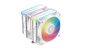 Кулер DEEPCOOL AG620 WH ARGB V2 LGA20XX/1700/1200/115X/AM5/AM4 (9шт/кор, TDP 260W, PWM, ARGB DUAL Fan 120mm, 6 тепл. трубок, Copper Base, белый) RET