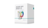 Кулер DEEPCOOL AG500 WH ARGB V2 LGA1700/1200/115X/AM5/AM4 (12шт/кор, TDP 240W, PWM, ARGB Fan 120mm, 5 тепл. трубок, белый) RET