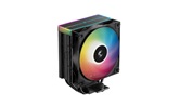 Кулер DEEPCOOL AG400 BK ARGB V2 LGA1851/1700/1200/115X/AM5/AM4 (18шт/кор, TDP 220W, PWM, ARGB Fan 120mm, 4 тепл. трубки, черный) RET