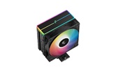 Кулер DEEPCOOL AG400 BK ARGB V2 LGA1851/1700/1200/115X/AM5/AM4 (18шт/кор, TDP 220W, PWM, ARGB Fan 120mm, 4 тепл. трубки, черный) RET