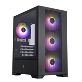 Корпус 1STPLAYER Go2 ARGB Black / mATX / 4x120mm ARGB fans / Go2-BK-4F7