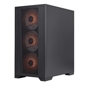 Корпус 1STPLAYER Go2 ARGB Black / mATX / 4x120mm ARGB fans / Go2-BK-4F7
