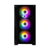 Корпус 1STPLAYER FIREBASE X2-M / mATX / 4x120mm FRGB fans / X2-M-BK-4F1