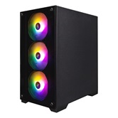 Корпус 1STPLAYER FIREBASE X2-M / mATX / 4x120mm FRGB fans / X2-M-BK-4F1
