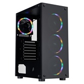 Корпус 1STPLAYER FIRE DANCING V3-B / ATX / 4x120mm FRGB fans / V3-B-BK-4FS1