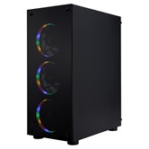 Корпус 1STPLAYER FIRE DANCING V3-B / ATX / 4x120mm FRGB fans / V3-B-BK-4FS1
