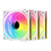 Комплект вентиляторов  (3шт) XASTRA FS120W ARGB reverse triple pack 120x120x25мм ( PWM, ARGB, Infinity lighting effect., Daisy-chain , 800-2000 rpm, white )  BOX