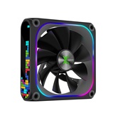 Вентилятор  дополнительный  XASTRA FZ120B ARGB single pack 120x120x28мм ( PWM, FDB, ARGB, Matrix screen, Daisy-chain соединение , 0-2000 rpm, black)  BOX