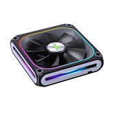 Вентилятор  дополнительный  XASTRA FZ120B ARGB single pack 120x120x28мм ( PWM, FDB, ARGB, Matrix screen, Daisy-chain соединение , 0-2000 rpm, black)  BOX