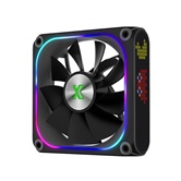 Вентилятор дополнительный XASTRA FZ120B ARGB reverse single pack 120x120x28мм ( PWM, FDB, ARGB, Matrix screen, Daisy-chain соединение , 0-2000 rpm, black)  BOX