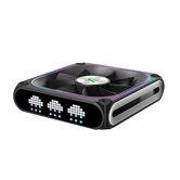 Вентилятор дополнительный XASTRA FZ120B ARGB reverse single pack 120x120x28мм ( PWM, FDB, ARGB, Matrix screen, Daisy-chain соединение , 0-2000 rpm, black)  BOX