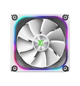 Вентилятор  дополнительный  XASTRA FZ120W ARGB reverse single pack 120x120x28мм ( PWM, FDB, ARGB, Matrix screen, Daisy-chain соединение , 0-2000 rpm, white)  BOX