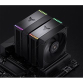 Кулер JONSBO HX6280 Black LGA1851/1700/1200/115X/AM5/AM4 (8шт/кор, TDP 280W, PWM, 130mm Black Fan*1, 120mm Black Fan*1, 6 тепловых трубок, медная база, черный, 4-pin) Retail