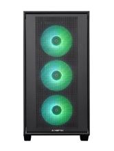 Корпус CHIEFTEC HUNTER 3 GS-03B-OP, TG, 4x120mm ARGB Fan, mini-ITX, mATX, ATX, E-ATX, черный