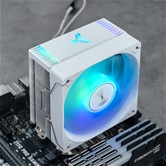 Кулер JONSBO CR-1000 MAX Color White LGA1851/1700/1200/115X/AM5/AM4 (24шт/кор, TDP 230W, PWM, 120mm Dynamic Multi-Color LED Fan, 6 тепловые трубки, 4-pin, белый) Retail