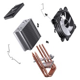 Кулер JONSBO CR-1400 E ARGB Black LGA1851/1700/1200/115X/AM5/AM4 (24шт/кор, TDP 160W, PWM, 92mm ARGB LED Fan, 4 тепловые трубки, 4-pin) Retail