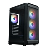 Корпус XASTRA  A403 4FRGB Black ATX/Mesh/ tempered glass / 4x120mm FRGB  fans/ A403-4FC12F