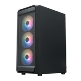 Корпус XASTRA  A403 4FRGB Black ATX/Mesh/ tempered glass / 4x120mm FRGB  fans/ A403-4FC12F