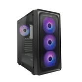 Корпус XASTRA  A407 4ARGB Black ATX/Mesh/ tempered glass / 4x120mm ARGB PWM fans/ A407-4FC12A