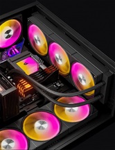 Система водяного охлаждения upHere E360KC Black ARGB / 3x120mm ARGB fans, 300W TDP / E360KC