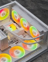 Система водяного охлаждения upHere E360TC White ARGB / 3x120mm ARGB fans, 300W TDP / E360TC