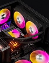 Система водяного охлаждения upHere E240KC Black ARGB / 2x120mm ARGB fans, 280W TDP / E240KC