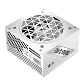 Блок питания 1STPLAYER NGDP GOLD 1000W White / ATX 3.1, APFC, 80 PLUS Gold, LLC+DC-DC, full Japan solid-state caps, 120mm fan, full modular / HA-1000BA4-WH