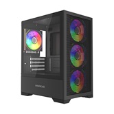 Корпус Powercase Mistral Micro B315, Tempered Glass, 4x 120mm ARGB PWM Fan, чёрный, mATX  (CMMB315-A4)