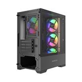 Корпус Powercase Mistral Micro B315, Tempered Glass, 4x 120mm ARGB PWM Fan, чёрный, mATX  (CMMB315-A4)