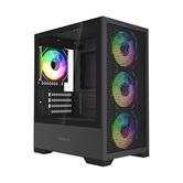 Корпус Powercase Mistral Micro B315, Tempered Glass, 4x 120mm ARGB PWM Fan, чёрный, mATX  (CMMB315-A4)