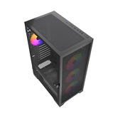 Корпус Powercase Mistral B415, Tempered Glass, 4x 120mm ARGB PWM Fans, чёрный, ATX  (CMAB415-A4)