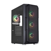 Корпус 1STPLAYER FIREBASE XF Black / ATX / 4x120mm ARGB fans / XF-BK-4F7