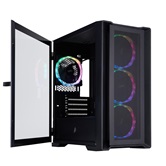 Корпус 1STPLAYER TRILOBITE T4 MESH ARGB Black / mATX / 4x120mm ARGB fans / T4-BK-4FS7