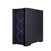 Корпус 1STPLAYER TRILOBITE T4-G GLASS ARGB Black / mATX / 4x120mm ARGB fans / T4-G-BK-4FS7