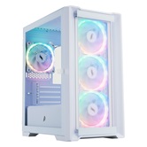 Корпус 1STPLAYER TRILOBITE T4-G GLASS ARGB White / mATX / 4x120mm ARGB fans / T4-G-WH-4FS7-W