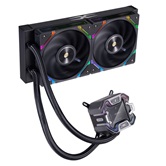 Система водяного охлаждения 1STPLAYER X-240 Black / 2x120mm, ARGB, IPS display / X-240-BK