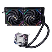 Система водяного охлаждения 1STPLAYER X-240 Black / 2x120mm, ARGB, IPS display / X-240-BK