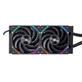 Система водяного охлаждения 1STPLAYER X-240 Black / 2x120mm, ARGB, IPS display / X-240-BK