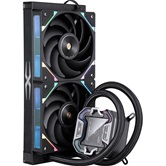 Система водяного охлаждения 1STPLAYER X-240 Black / 2x120mm, ARGB, IPS display / X-240-BK