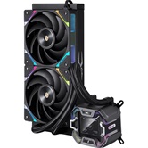 Система водяного охлаждения 1STPLAYER X-240 Black / 2x120mm, ARGB, IPS display / X-240-BK