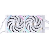Система водяного охлаждения 1STPLAYER X-240 White / 2x120mm, ARGB, IPS display / X-240-WH