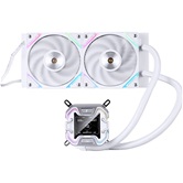 Система водяного охлаждения 1STPLAYER X-240 White / 2x120mm, ARGB, IPS display / X-240-WH