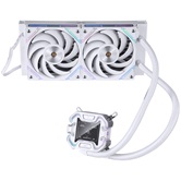 Система водяного охлаждения 1STPLAYER X-240 White / 2x120mm, ARGB, IPS display / X-240-WH