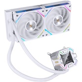 Система водяного охлаждения 1STPLAYER X-240 White / 2x120mm, ARGB, IPS display / X-240-WH