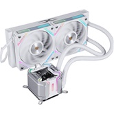 Система водяного охлаждения 1STPLAYER X-240 White / 2x120mm, ARGB, IPS display / X-240-WH