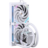 Система водяного охлаждения 1STPLAYER X-240 White / 2x120mm, ARGB, IPS display / X-240-WH